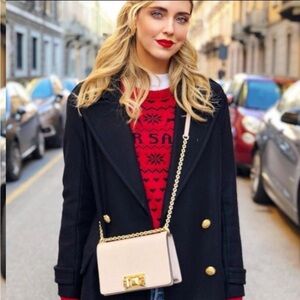 Furla Pink Crossbody Bag‎ with Gold Accents